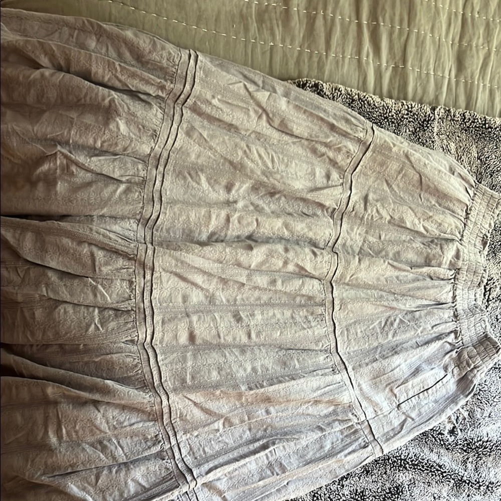 Universal Thread Silver Maxi Bubble Skirt